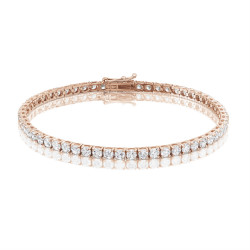 5.8ct Diamond Tennis Bracelet In 18ct Rose Gold